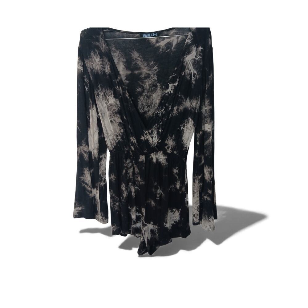Audrey 3+1 Tie Dye Romper Elastic Waist Soft Stretchy Long Sleeve M-L - Picture 2 of 12